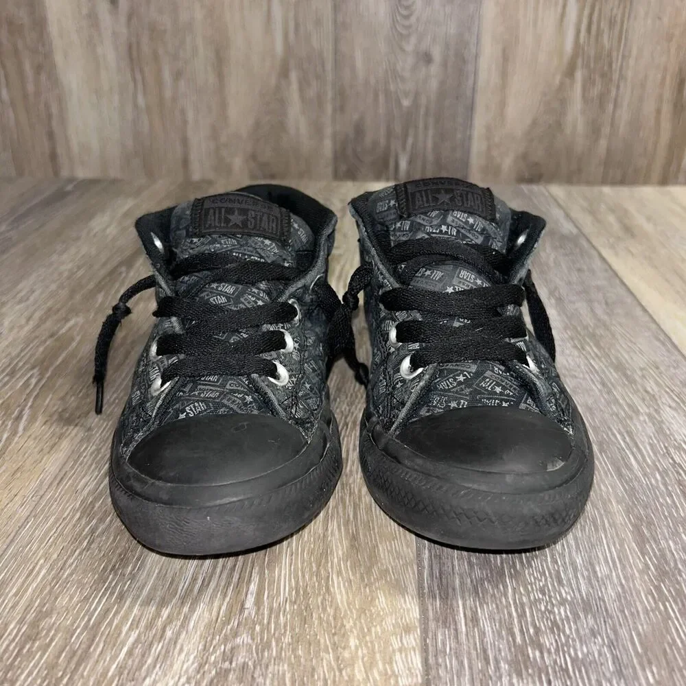 Converse Street Youth US Size 2 Black Mason Thunder Gray 666904F Sneaker Shoes